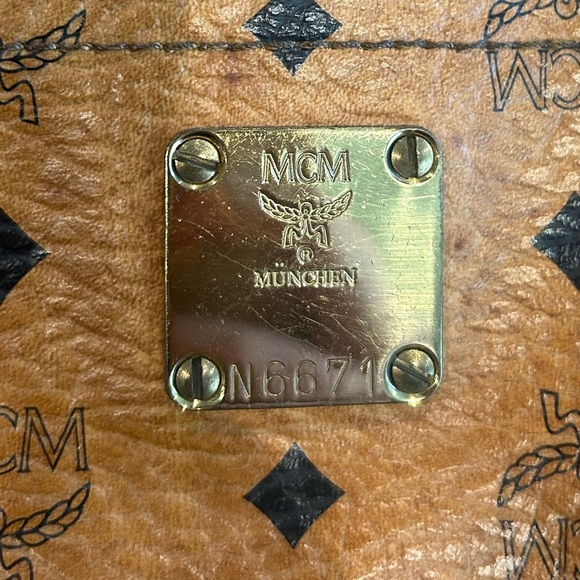 MCM Logo Monogram Tote Bag - Picture 13 of 16